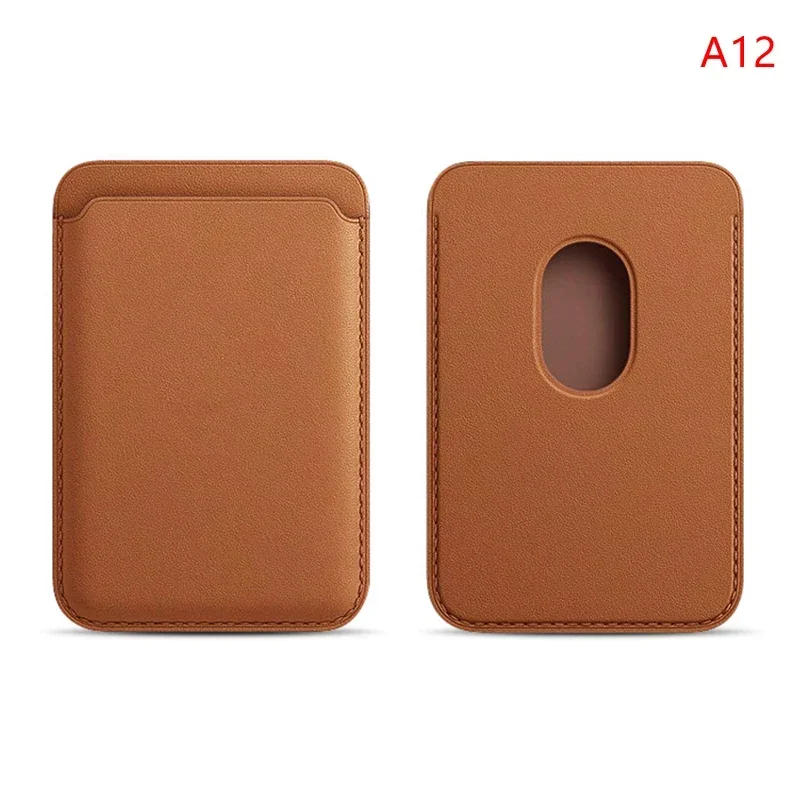 Magsafe Magnetic Leather Wallet Case - Card Holder Phone Bag Purse Cover