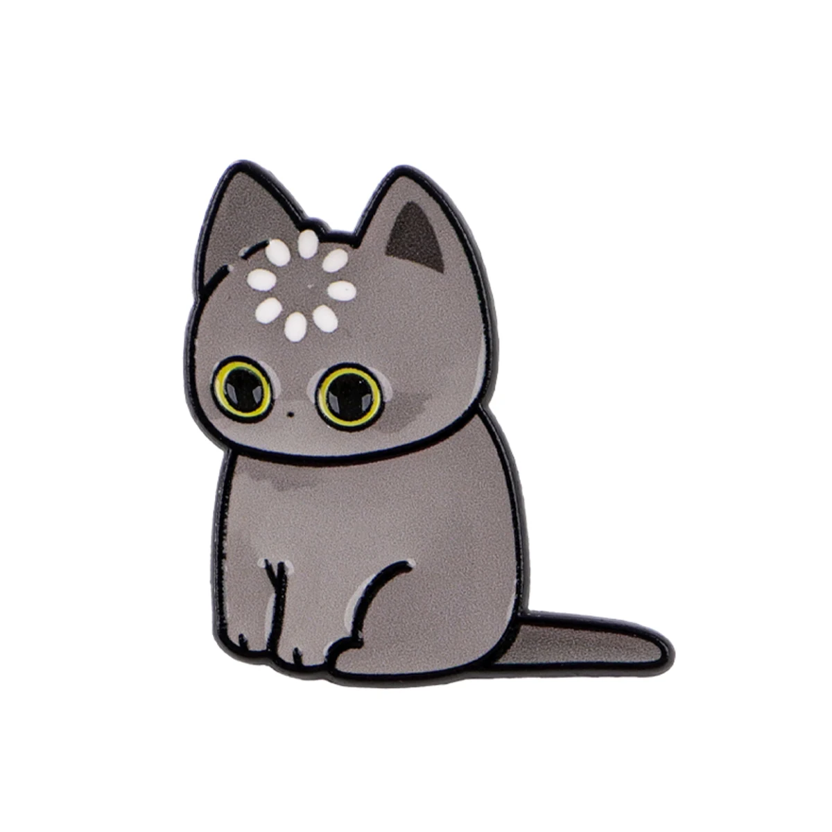 Charming Cats Enamel Pin - Cute Cartoon Animal Brooch for Backpacks & Clothing Accessories