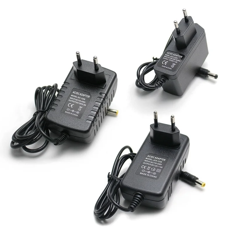 AC DC 5v 9v 12v 24 v adaptador alimentação 1a 2a 3a 220v a 12v fonte ...