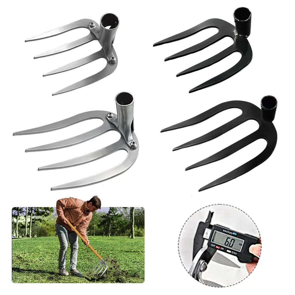 Gardening Tools Hoe Steel Weeding Rake Agricultural Tool Grasping Raking Loosening Soil Nail Rake Artifact Harrow Farm Equipment