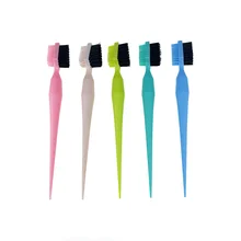 

2022 Edge Hairbrush Color Rat Tail Double Sided ABS Nylon Brush Salon Hairstyle Brow Control Tools Edge Brushes For Black Hair