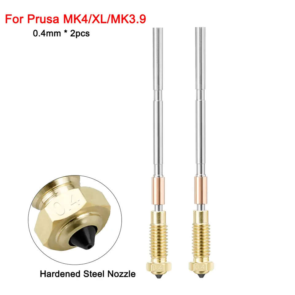 Upgraded Hotend Nozzle For Prusa MK4/XL/MK3.9 All Metal One-Piece Hardened Steel Nozzle 0.4mm Durable High Flow 3D Printer Part image 10