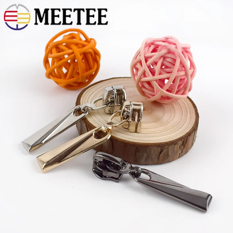 10/20pcs 5# Zipper Sliders for Resin/Nylon/Metal Zippers DIY Clothes Jacket Coat Luggage Zip Head Repair Kit Sewing Accessories