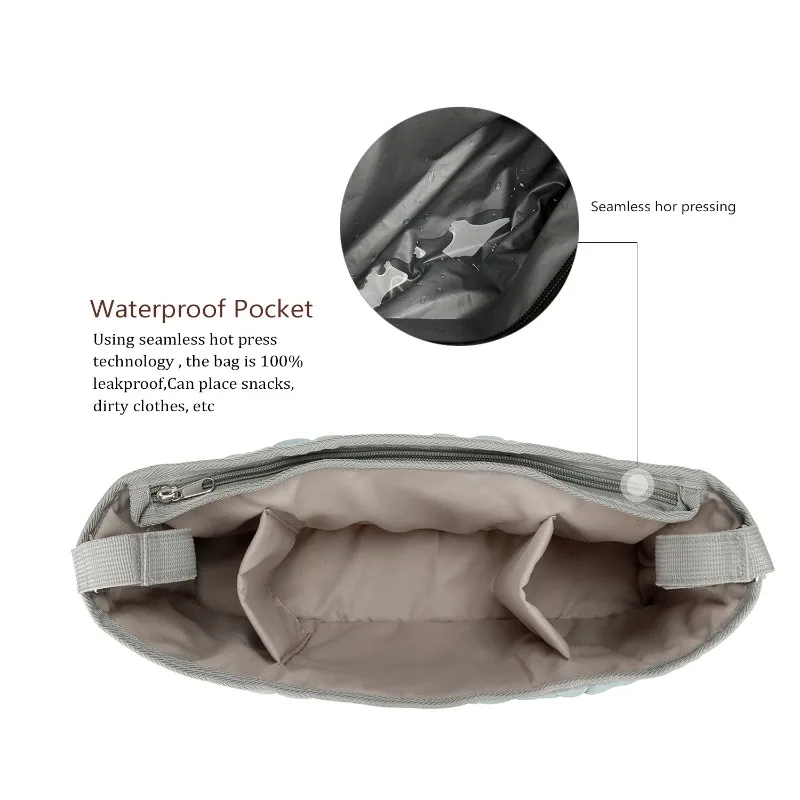 Quilted Baby Stroller Bag Outdoor Stroller Mummy Bag Waterproof Mother and Baby Travel Outdoor Mommy