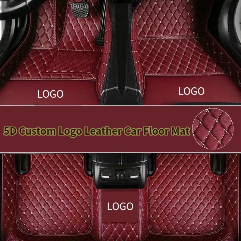 

YOTONWAN Luxury Waterproof Custom Logo Car Leather Floor Mat 100% For MG All Models MG ZT-T ZR ZT TF Car Accessories CarpetCover