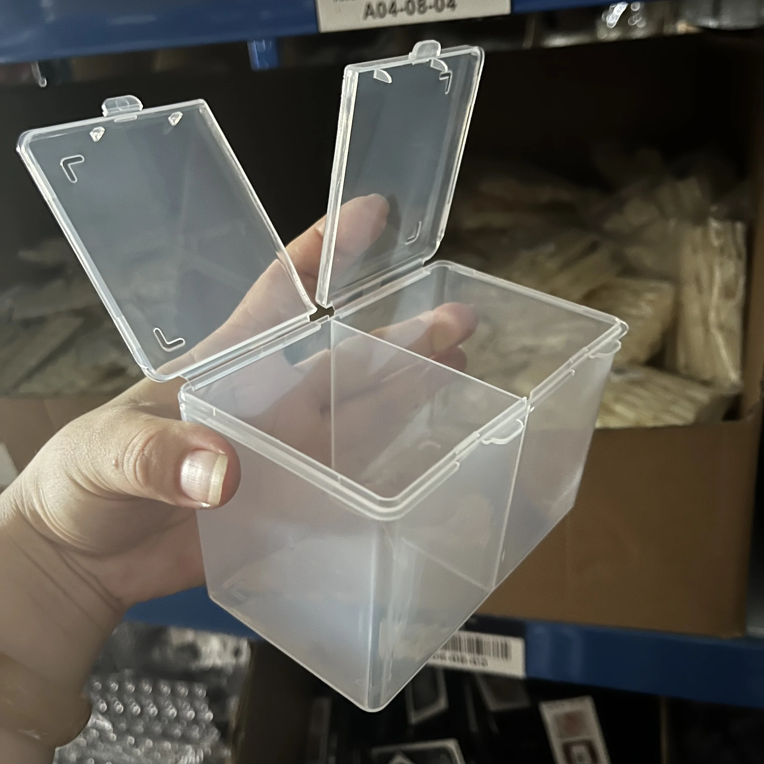 Transparent Nail Art Storage Box for Jewelry Beads and Nail Accessories