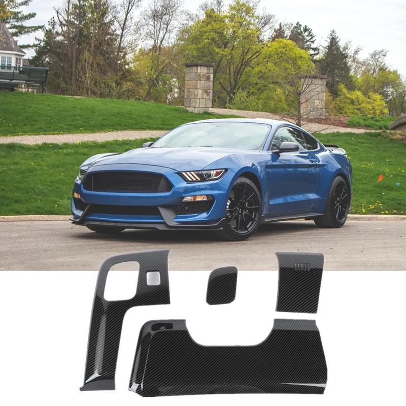 

Steering Wheel Under Decoration Cover Trim Stickers For Ford Mustang 2015-2021 Interior Accessories (ABS)
