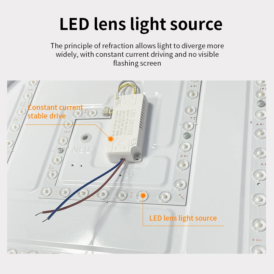 LED Ceiling Light Smart Remote Control Lamp 80W AC220V Tricolor Black Grey Golden Coffee Suitable For Indoor Bedroom Livingroom