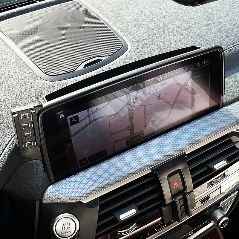 BMW X3 G01 X4 G02 2018 2019 2020 2021 자동차 전화 홀더 화면 고정 네비게이션 브래킷, 15W 무선 충전 액세서리