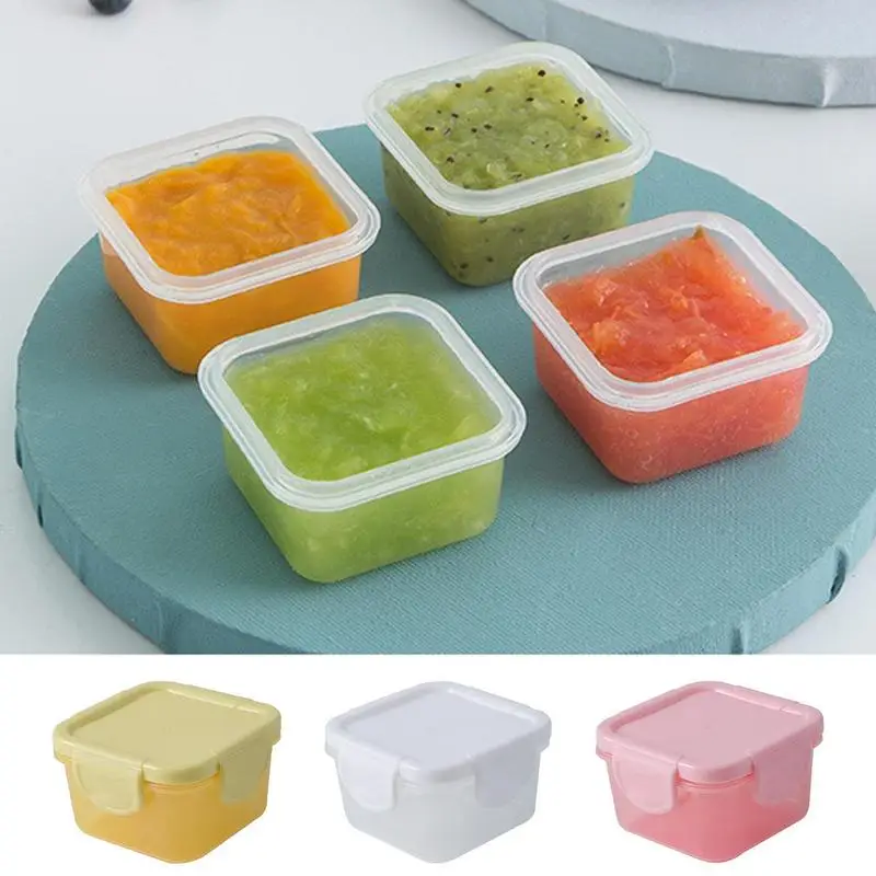 

60ml Mini Lunch Boxes Small Food Containers Multifunctional Storage Organizer Potable Medicine Storage Box Containers Accessory