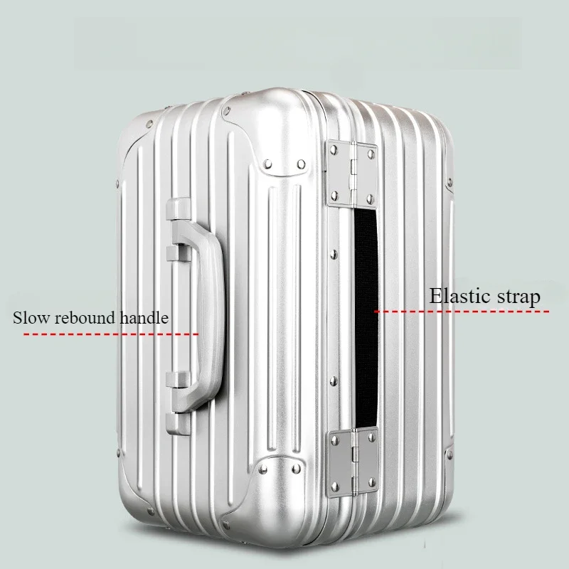 12/17 Inch Metal Aluminum Magnesium Alloy Small Makeup Tool Wash Beauty Bag Cosmetic Case Motorcycle Bag Motorized Tailstock Box