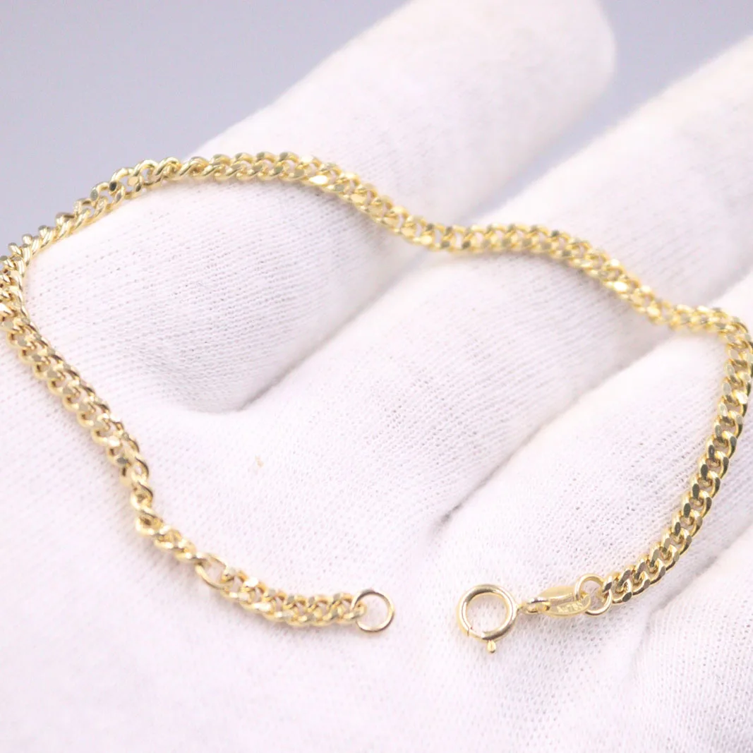  ǻ  18K ο  3mm Ŀ ũ ü, 18cm   Au750