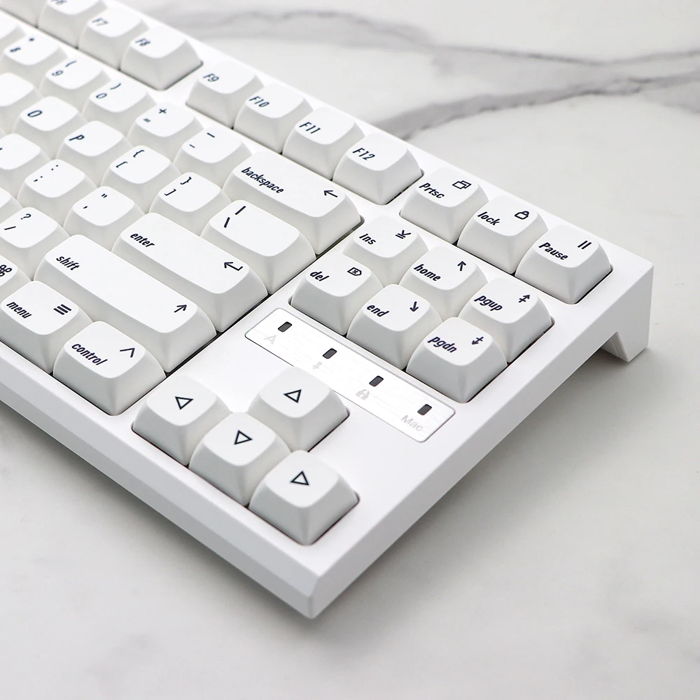 XDA Perfil PBT Keycaps, Keycap branco japonês,