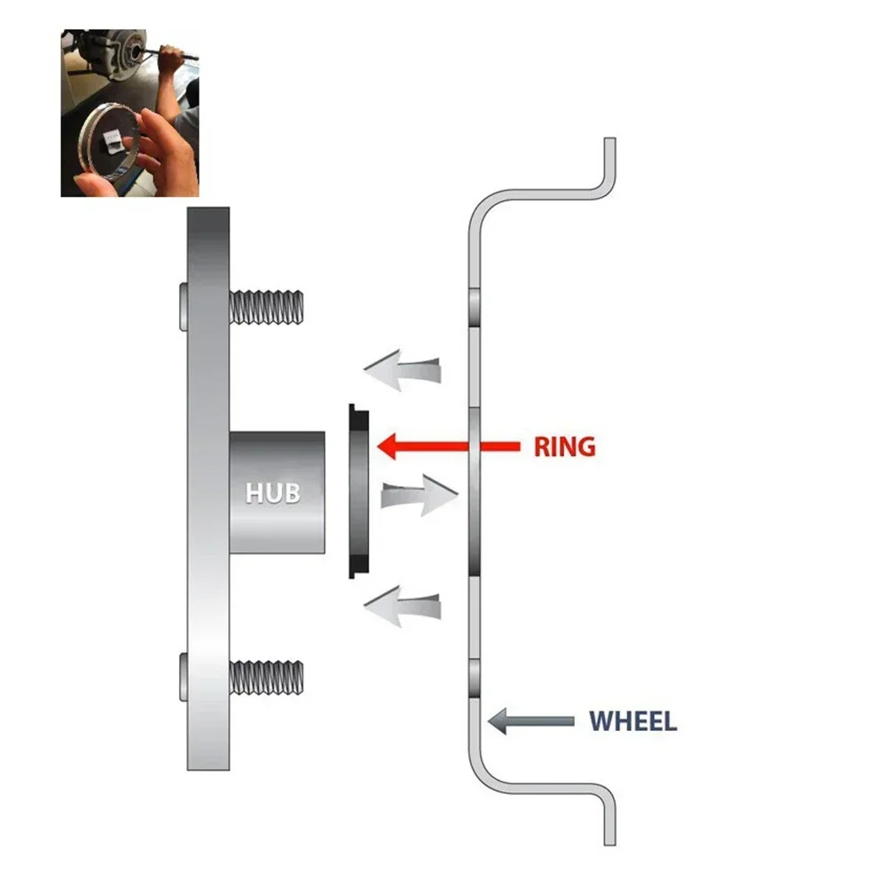Improve Vehicle Performance with Aluminium Alloy Wheel Hub Centric Rings Spacer 73 1mm Outer Diameter 60 1mm Inner Diameter