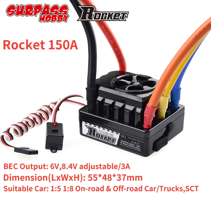 Surpass Hobby Rocket 150a Esc Brushless Sensored Electric Speed