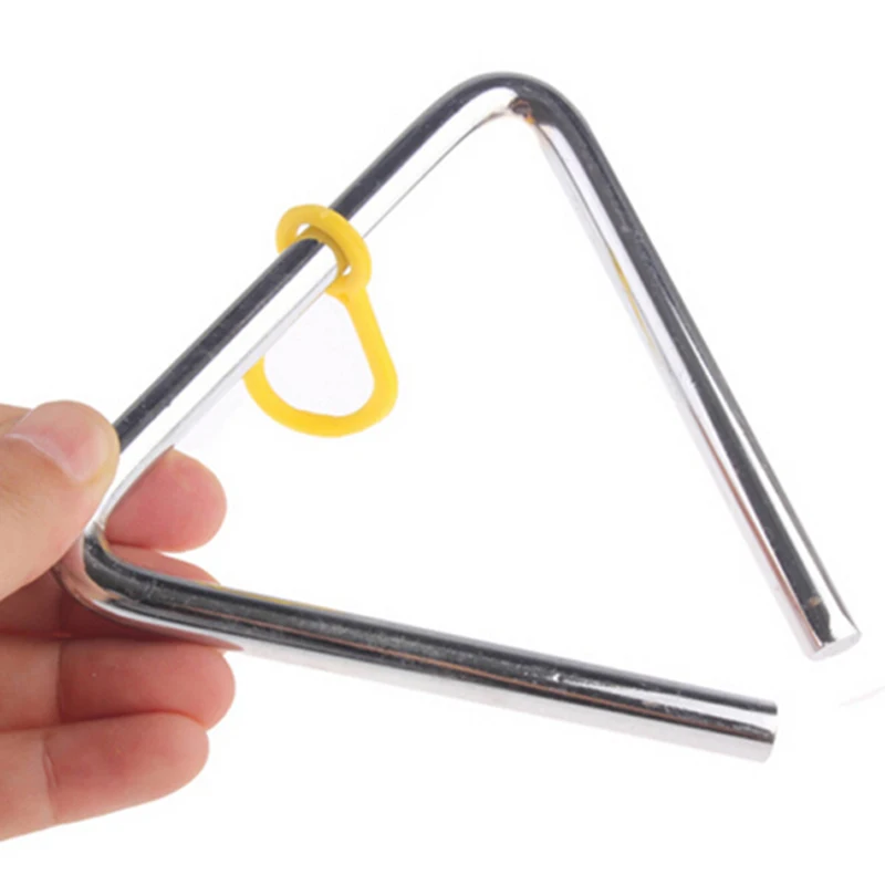 삼각형 Orff 악기 밴드 타악기 어린이용, 교육용 뮤지컬 트라이앙골로, 4/5/6/7/8/인치, 1 개