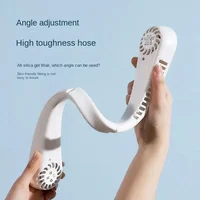 1PC Fan Long Endurance New Mini Neck Portable No Bladeless Hanging Neck Rechargeable Air Cooler 3 Speed Mini Summer Sport Fan 1