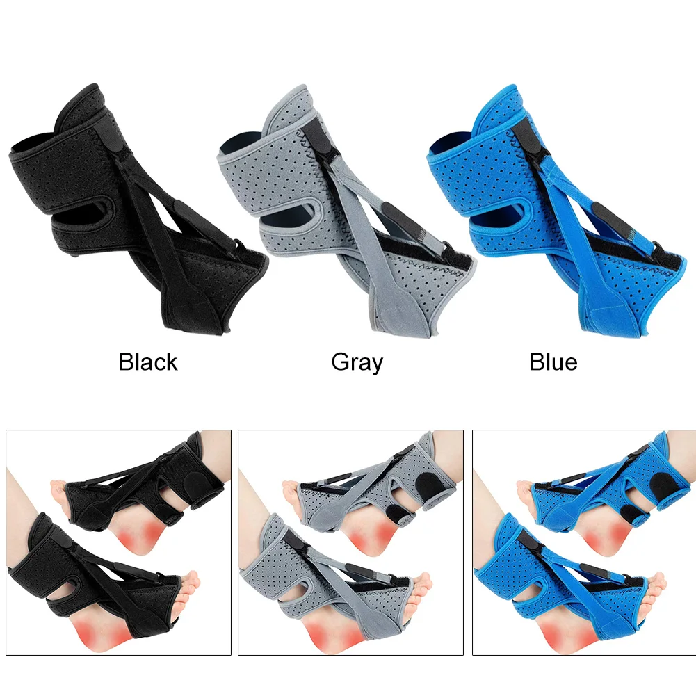 Foot Drop Orthotic Brace Adjustable Elastic Night Splint Pain Relief for Plantar Fasciitis/Heel/Ankle/Arch Foot Pain