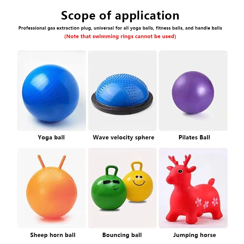 1Set Yoga Ball Air Plug Stopper Remover Pullers Plastic Exercise Remover PP Stopper Pin Sports Lock Small Size Puller