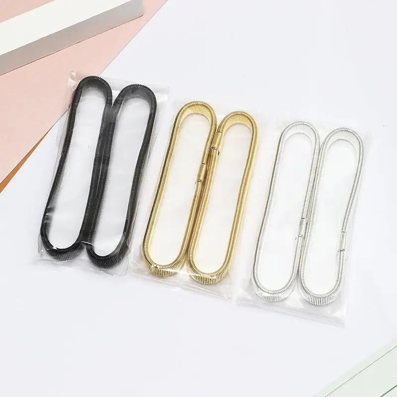 Metal Shirt Sleeve Holder Garter Elastic Armband Men Fashion Adjustable Arm Cuffs Bands Anti-Slip Cuff Holder Armband