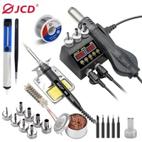 JCD 8898 Soldering Station 750W 2 in 1 Soldering Iron Hot Air Gun Rework Welding Station For Phone BGA SMD Welding Repair Tools 1