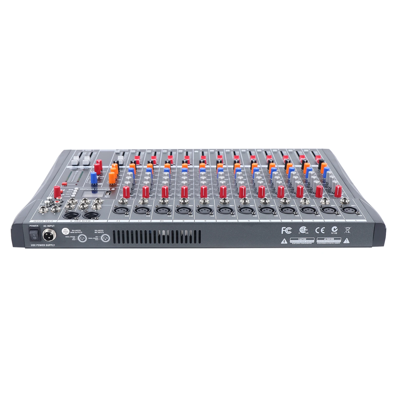 professional power sound mixer console 12 channels audio power amplifier mixer Recording studio tuning equipment 2