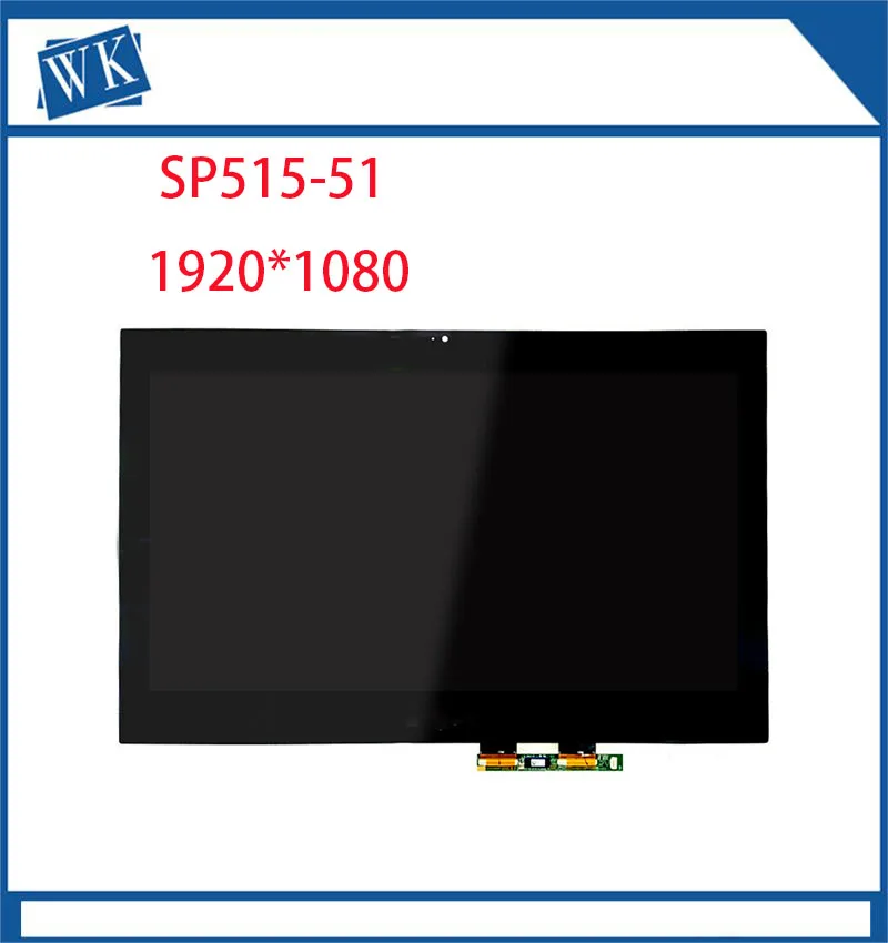 15,6 "Fhd 1920 X1080 Con Pantalla Talcil Biselada Para Per Acer Spin 5, Sp515-51, Pantalla Fhd, Digitalizador Led