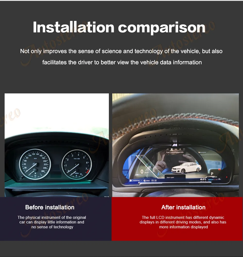 M Sport Virtual Cockpit Digital Cluster Car Odometer Screen For BMW 5GT F07 5 F1