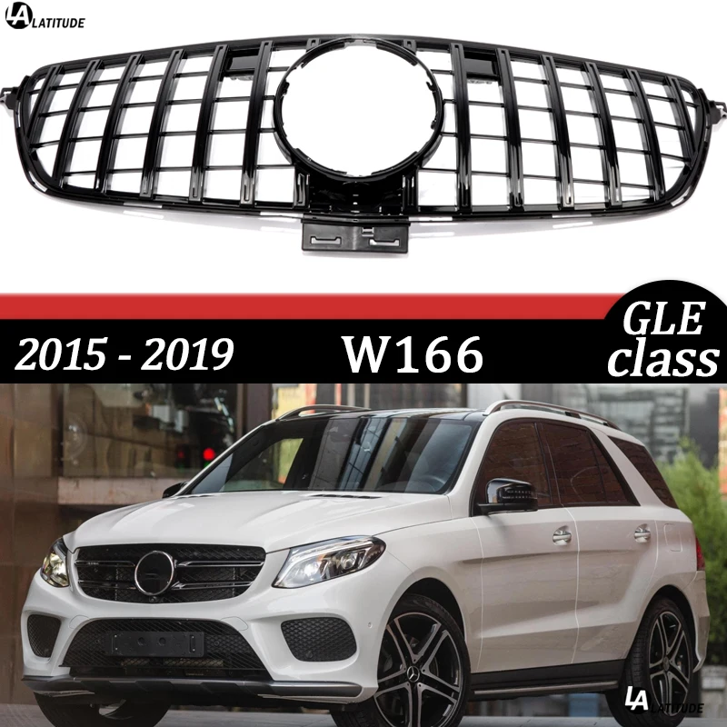 

W166 решетка, черный серебристый передний бампер panamerican гриль для Mercedes GLE Class 2015 - 2019 GLE300 GLE250 GLE400, не для купе