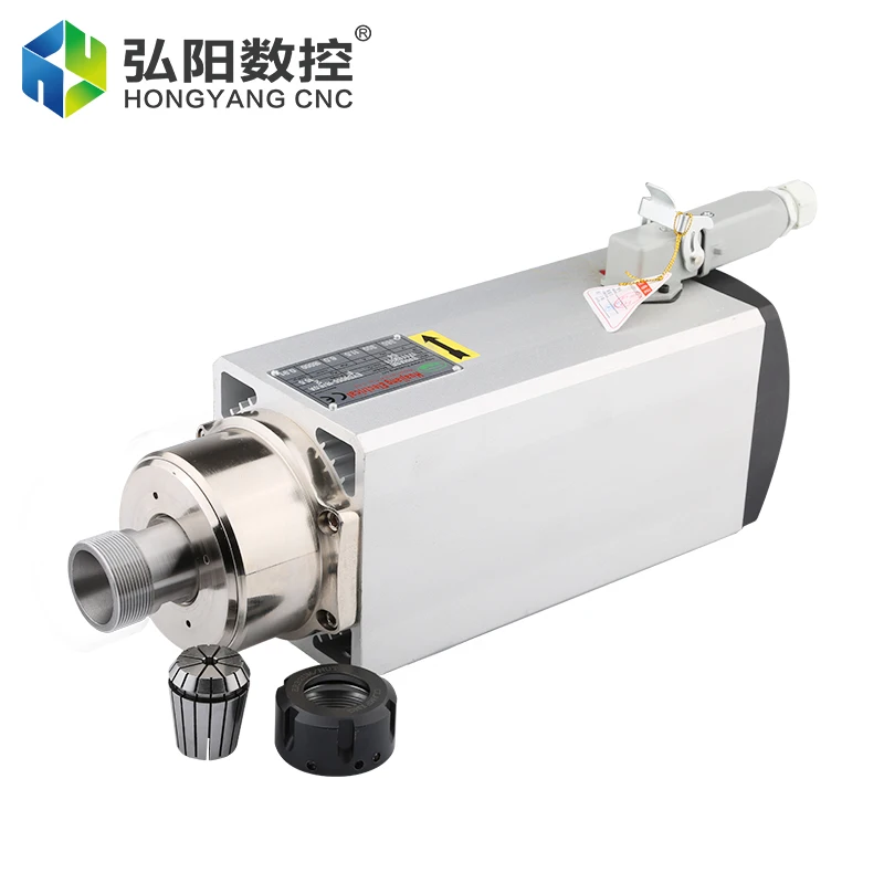 

CNC Spindle Motor 6.0kw 380V 220V Square Air Cooled Spindle ER32 Chuck 18000rpm 300HZ Milling Spindle CNC Carving Wood Router