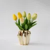 Golden Cactus Vase Desktop Decoration Vase Dry Flower Insertion Home Decoration 5