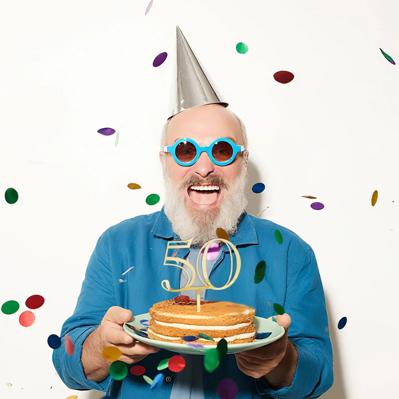 18 20 30 50. Acryl-Zahlen-Kuchenaufsatz für Erwachsene und Kinder, alles Gute zum Geburtstag, Party, Kuchendekoration, Hochzeitstag, goldener Kuchenaufsatz – Detail 12