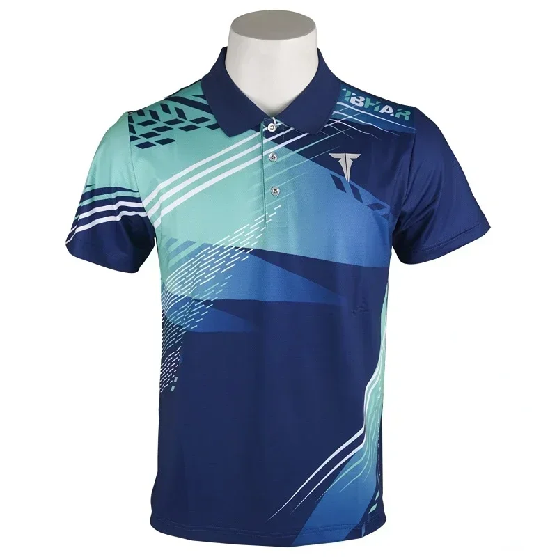 Tibhar Men Women Table Tennis T-shirt Short Sleeve Shirts Clothes Sportswear Top Ping Pong