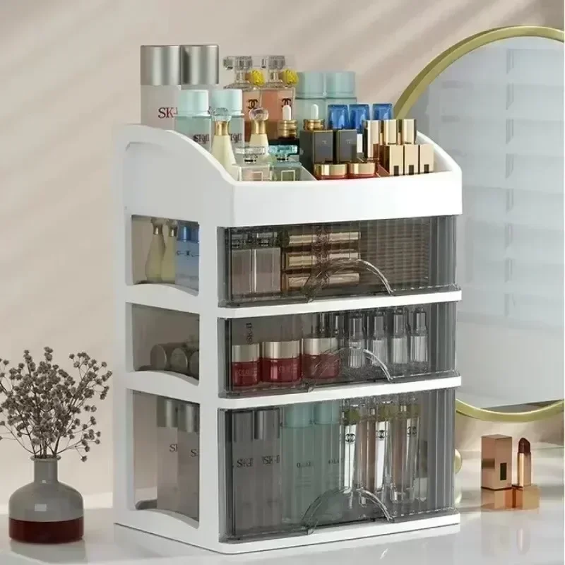 Hot Drawer Makeup Organizer Large Capacity Plastic Makeup Storage Box Lipstick Holder Large Capacity Office Supplies Storage Box 4