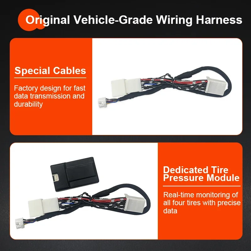 TPMS Tire Digital LCD Display Auto Security Alarm Tyre Pressure Monitor System For Toyota Camry