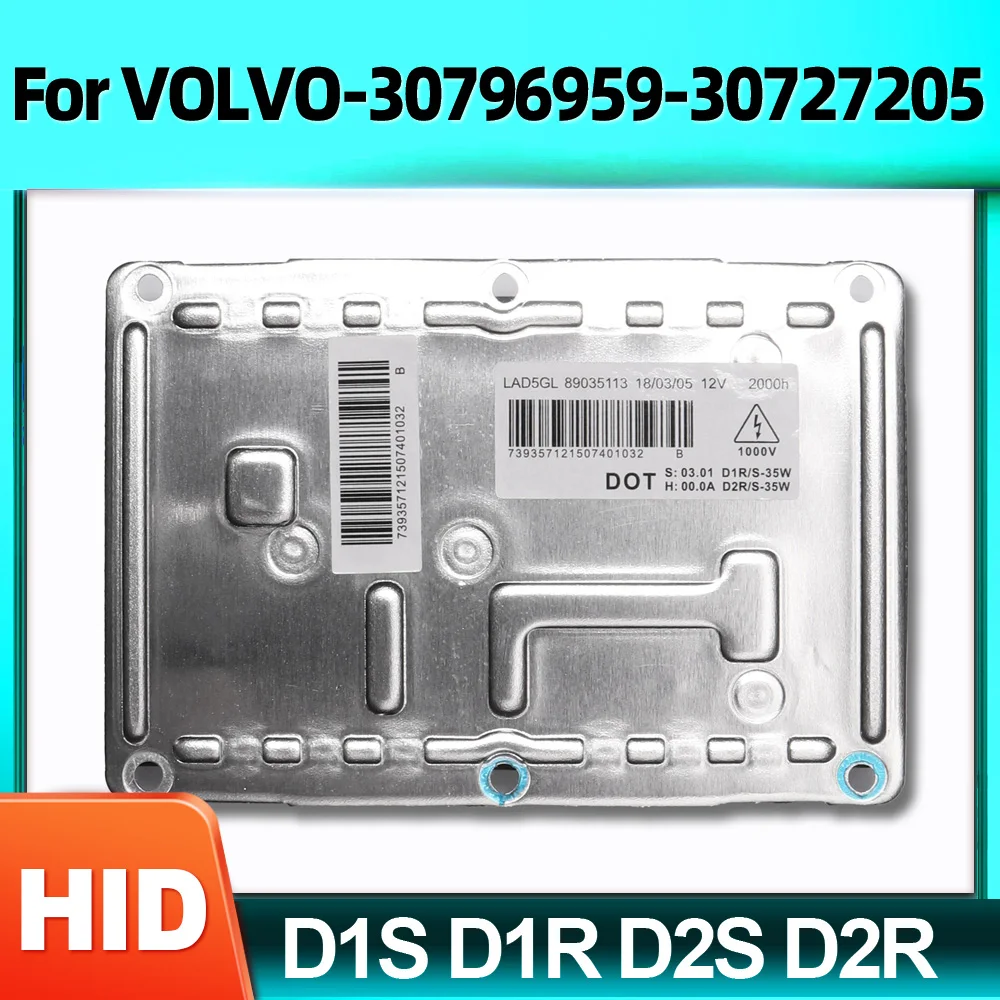 

For VOLVO-30796959-30727205 Car Headlight Xenon Ballast Replacement D1S D1R D2S D2R Xenon Headlamps Ballast OEM 89035113