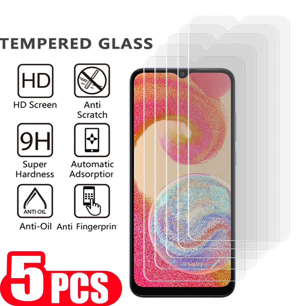 

5Pcs 9H Protective film For Samsung Galaxy A22 A23 A24 A12 A13 A14 A31 A32 A33 A34 Tempered glass A04 A04S A04E screen protector