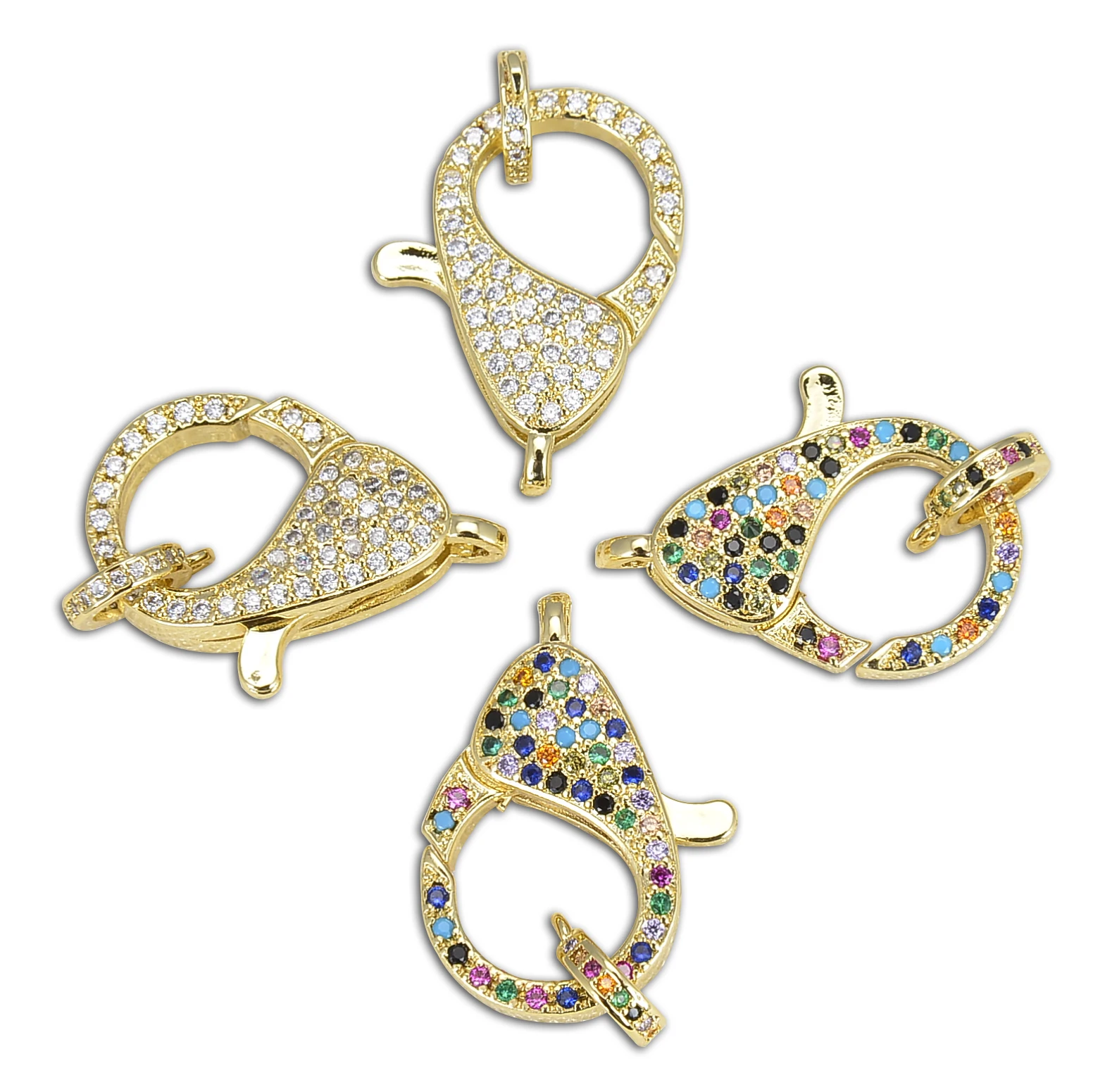 Earring Hook Charms Hair Accessories Jewellery Making  Lobster Clasp Plated Jewelry Luxury Jewelry Bulk Items 6 Pieces Wholesale