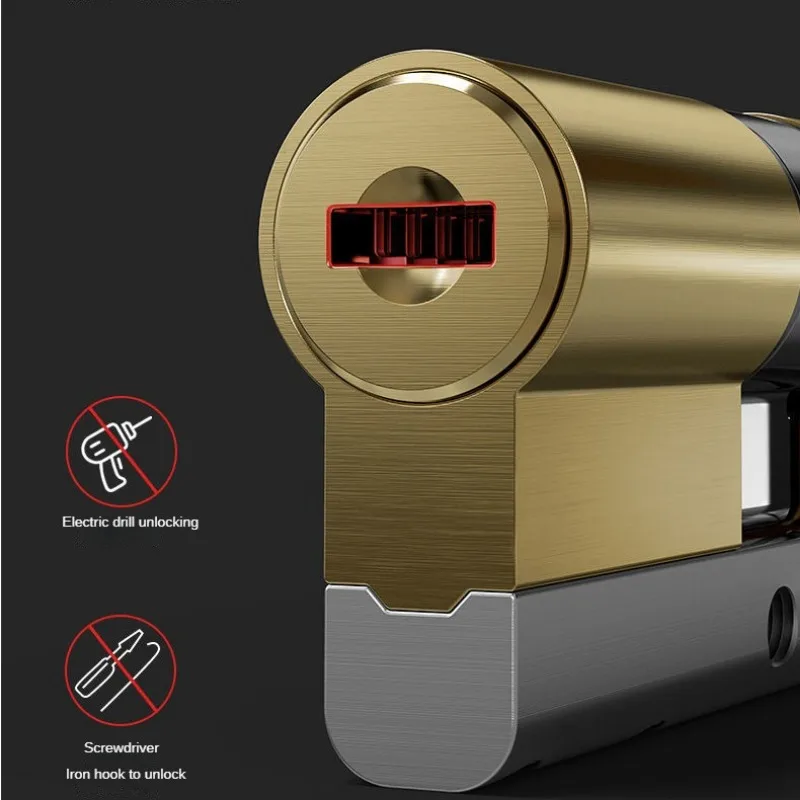 European Standard Cylinder Super C-level Anti-theft Door All Copper Lock Core door lock cylinder door lock accessories Household All Metal 8pcs Master Keys