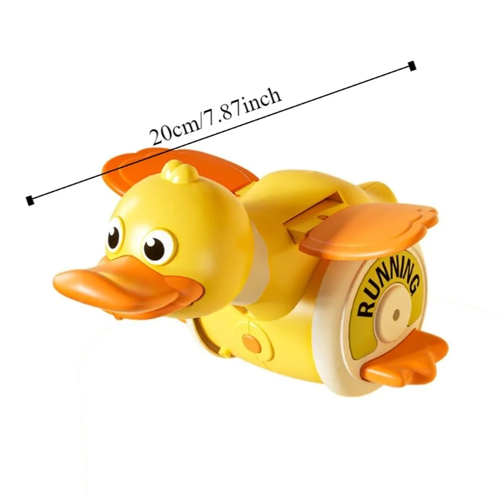 Plastic Electric Duck Musical Toy Sound And Light Interactive Rotating Foraging Duck Toy Simulation Charging