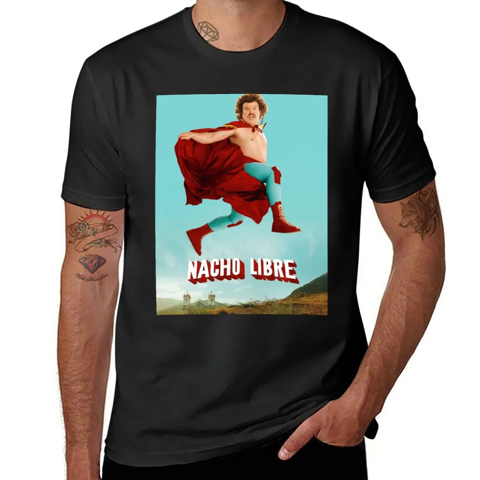 

New Nacho Libre T-Shirt cute clothes summer top shirts graphic tees korean fashion mens graphic t-shirts funny