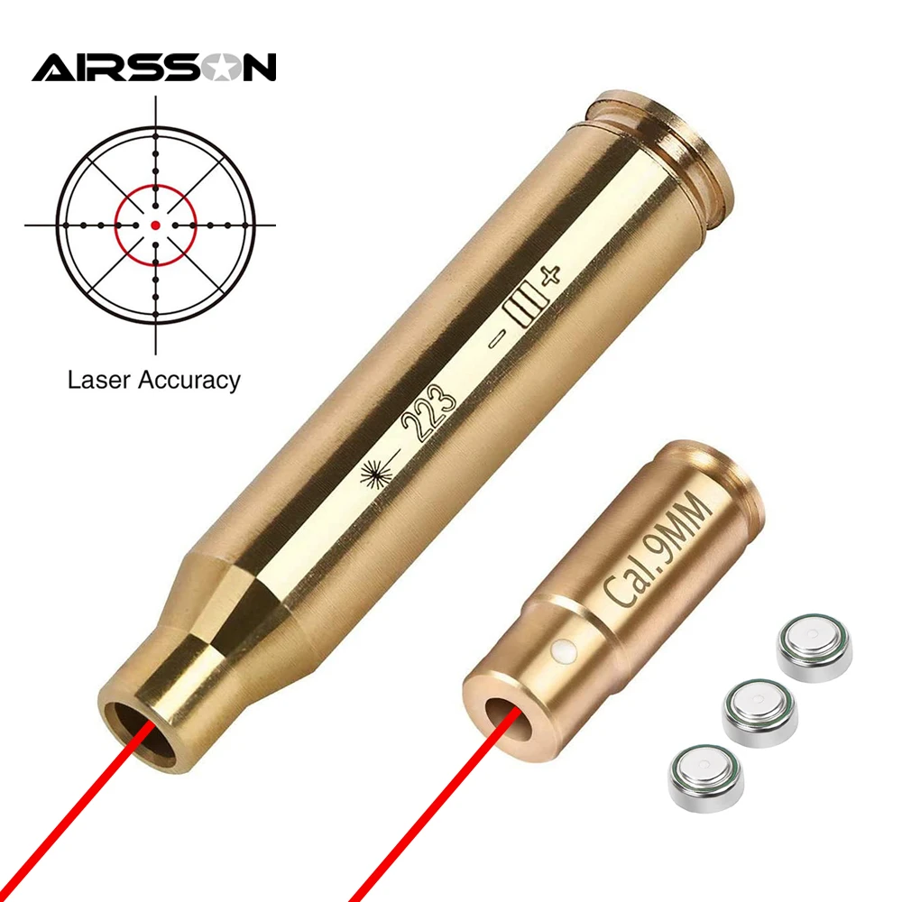 Tactical Red Laser Bore Sighter Training Bullet Boresighter Cartridge
