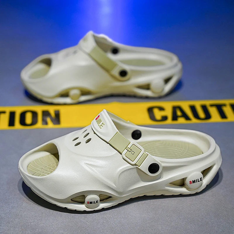 Summer Men Slippers Platform Slides Outdoor Garden Shoes Waterproof Beach Slippers Flip Flop Casual Indoor Shoe For Couple 36-45