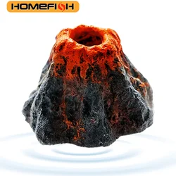 HOMEFISH Volcano Aquarium Decoration with Aerating Bubble Stone (Volcano)