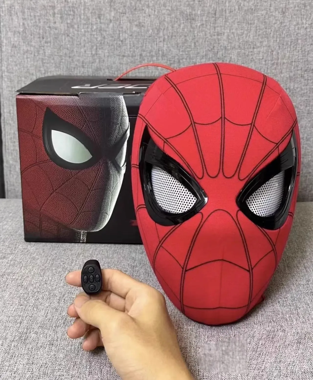 

New Spider-man No Way Home Cosplay Mask Electronic Mask 1:1 Reomote Control Eyes Tik Tok Hot Item Free Shipping Birthday Gift