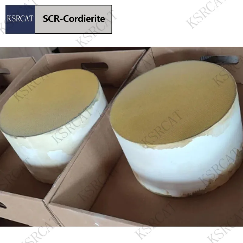 

144*152MM 2.45L 300CPSI SCR Carrier Muffler Inner Core Burnt Urea Muffler Inner Core Honeycomb Ceramic Carrier