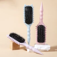 WANMEI Salon de coiffure brosse de coiffure bouclée brosse à cheveux pour peigner et façonner les boucles réduire les outils de traction 3