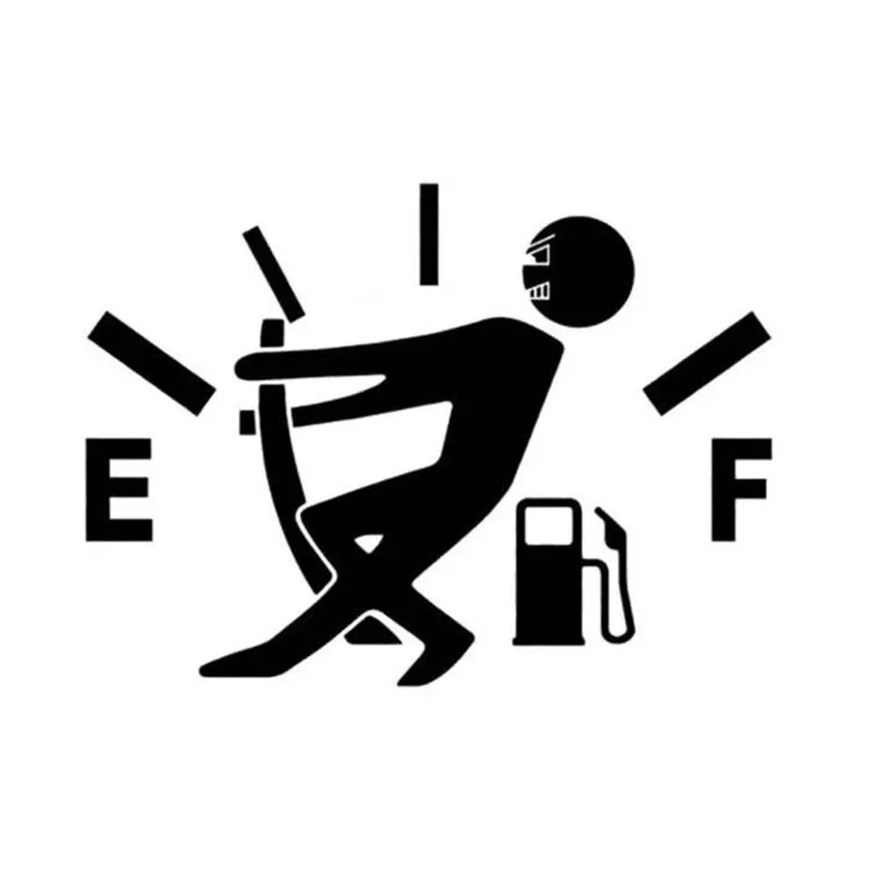 Fuel Tank Sticker Tearable Waterproof Funny Personalized Reflective Car 1 PC