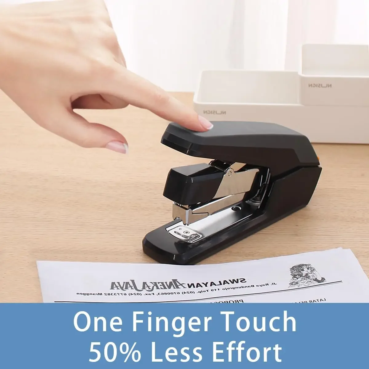 Deli Heavy Duty Stapler 50 Sheets Without Staples School Supplies Office Supplies nail stapler