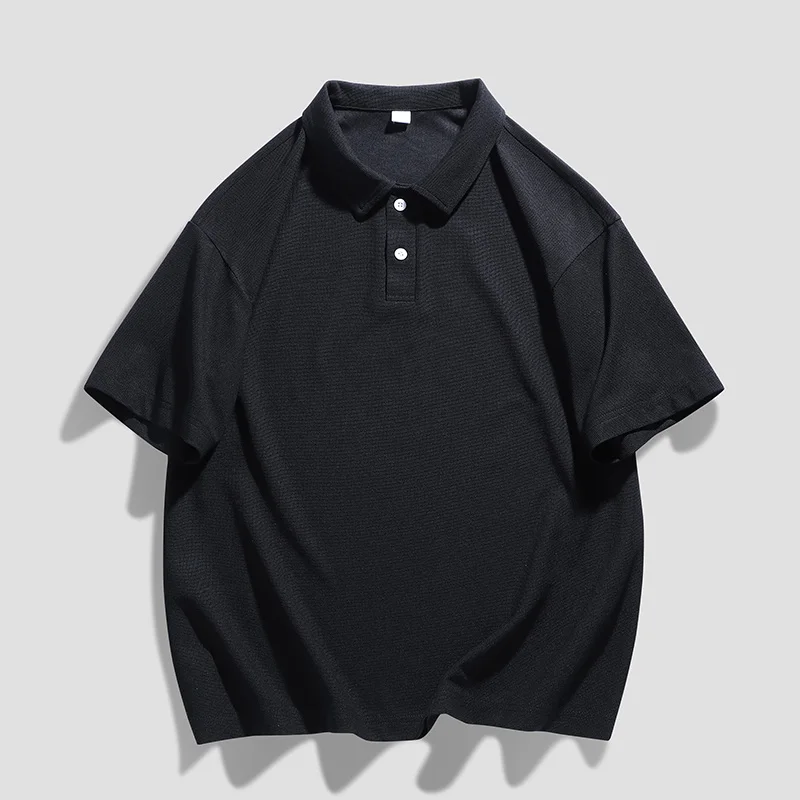 

Summer Fashion Trends Polo Shirt Men's Loose Large Size Business Casual Quality Breathable Bottoming Shirt Short Sleeve T-shirt